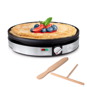 Wejox© CrepeMaster – 12” Electric Jumbo Crepe Maker with Non-Stick Plate & Temp Control