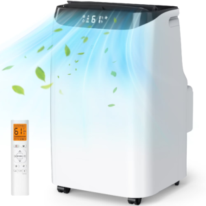 Wejox 12000 BTU Portable Air Conditioner 3-in-1 AC, Dehumidifier & Fan