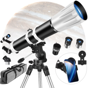 Wejox© StarScope – 90mm Aperture Telescope for Adults, 900mm Professional Refractor, 36X–270X Magnification with AZ Mount & Phone Adapter