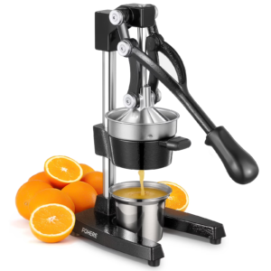 Wejox© CitrusPro – Manual Stainless Steel & Cast Iron Citrus Juicer with Anti-Slip Handle