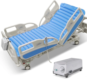 Wejox© Alternating Air Pressure Mattress Pad – Medical-Grade Bed Sore & Ulcer Relief, Hospital & Home Use with Pump, Blue